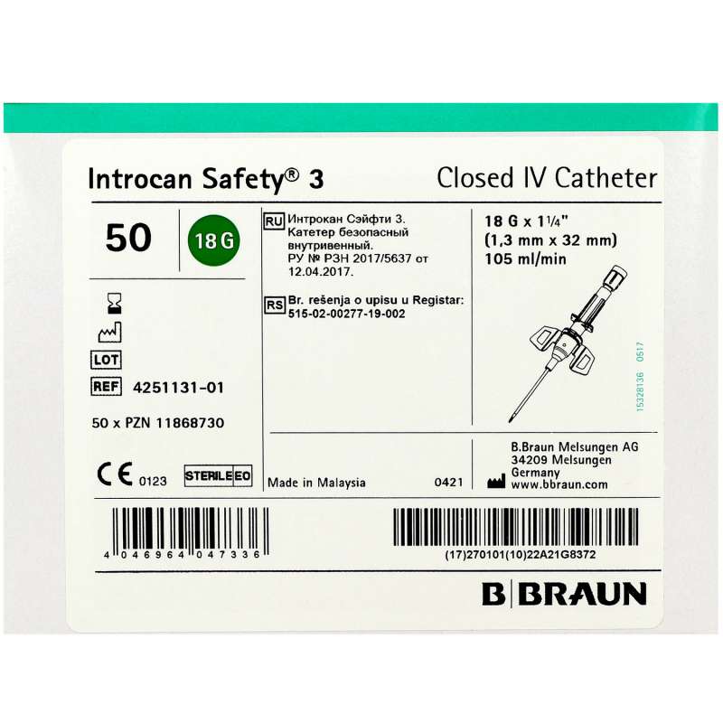 Introcan Safety 3 PUR Venenverweilkanüle ️ Kaufen | PZN 11868730