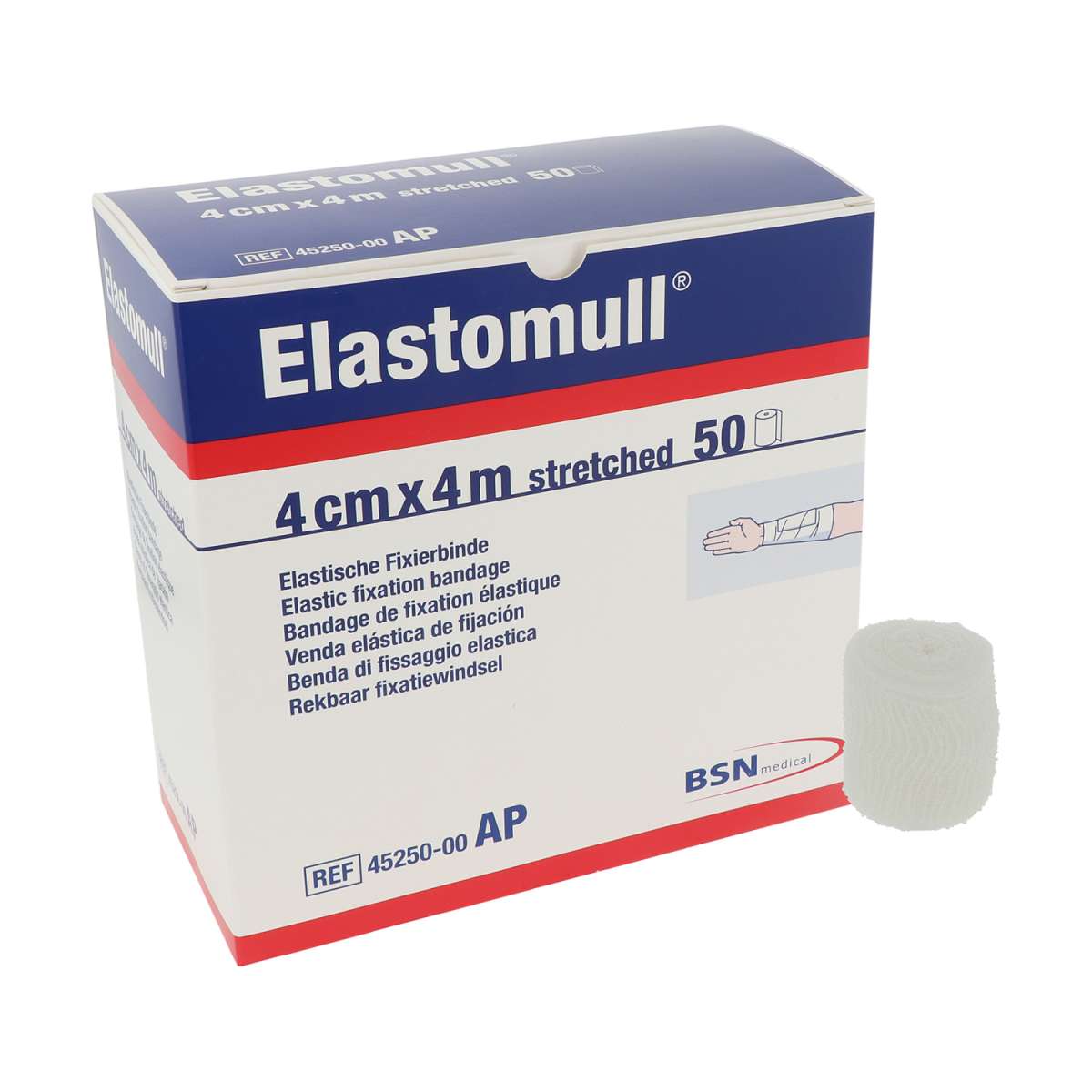 Elastomull 4 M X 4 Cm Fixierbinde 50 St PZN 00633780