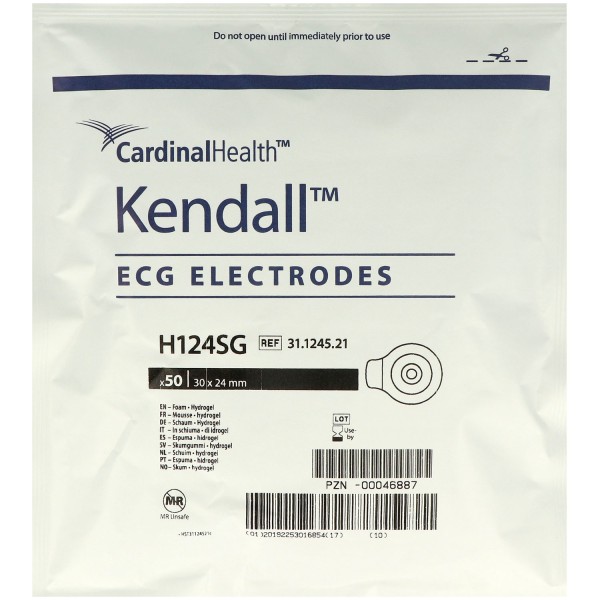 Kendall Einmal-Elektroden mit Hydrogel H124SG ⌀ 24mm