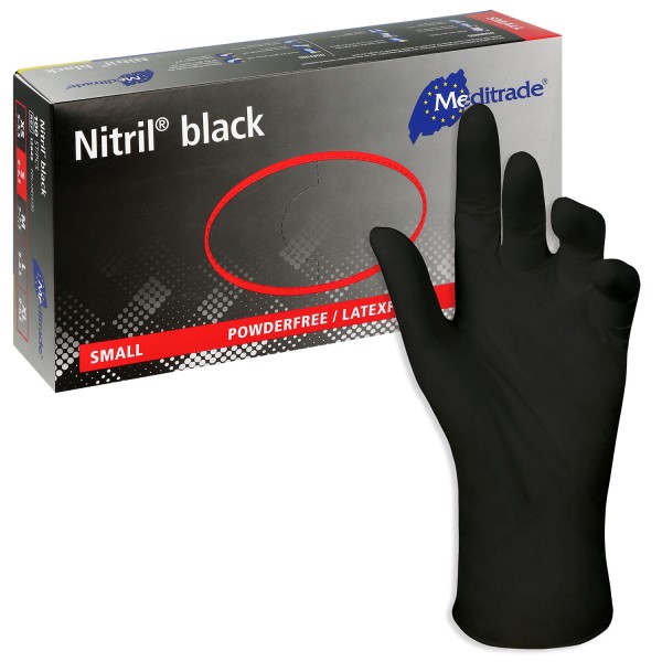 Nitril Black Nitrilhandschuhe puderfrei schwarz