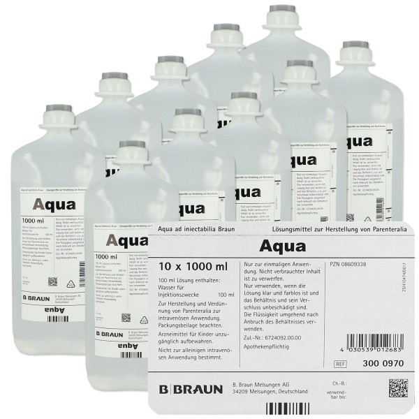 Aqua ad iniectabilia Braun Ecoflac Plus