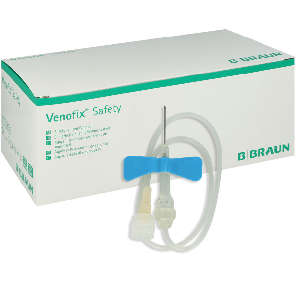 Venofix Safety Punktionskanüle, Venenpunktionsbesteck mit Sicherheitsmechanismus