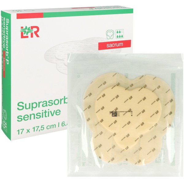 Suprasorb P sensitive sacrum, mit superabsorbierendem Saugkern, steril