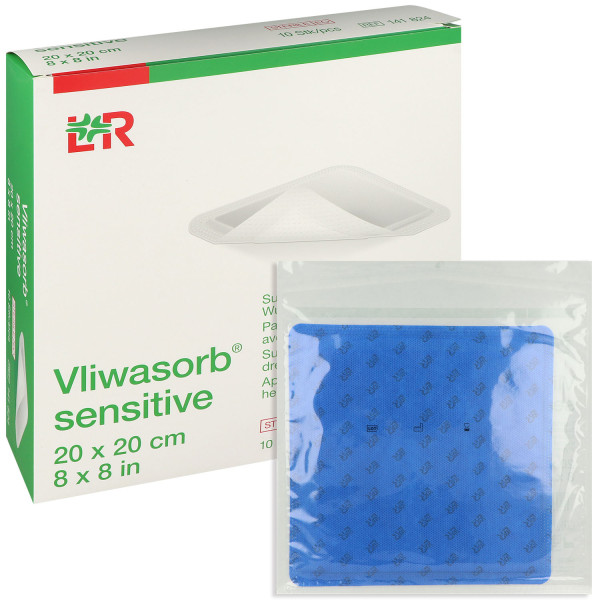 Vliwasorb sensitive Superabsorbierender Wundverband mit Silikon, sterile Wundauflage