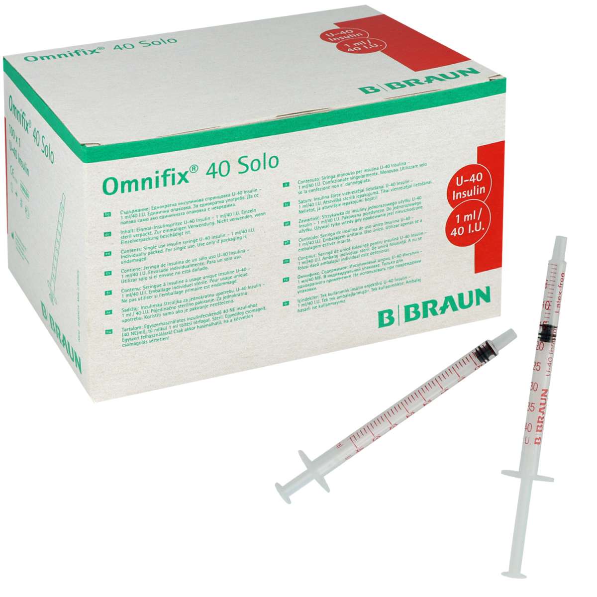 Insulinspritzen OMNIFIX 40 Solo Online Kaufen | PZN 02040630