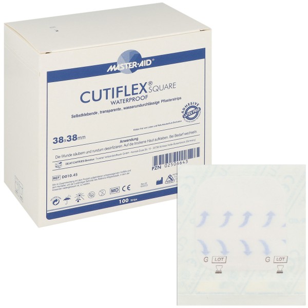 Cutiflex Square Folienwundverband 38 x 38 mm - 100 St.