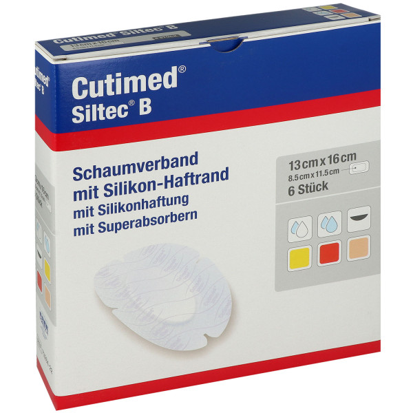 Cutimed Siltec B oval Schaumverband