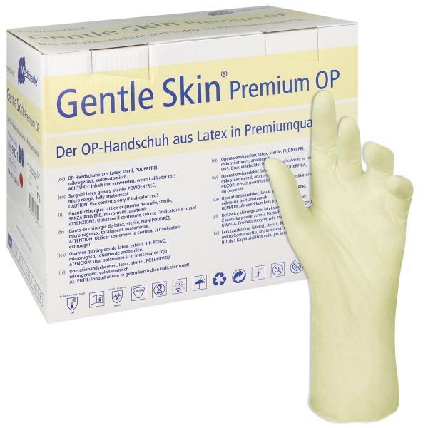 Gentle Skin Premium OP-Handschuhe Latex puderfrei steril,