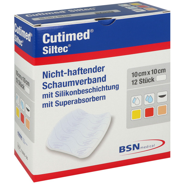 Cutimed Siltec Silikon Schaumverband nicht haftend